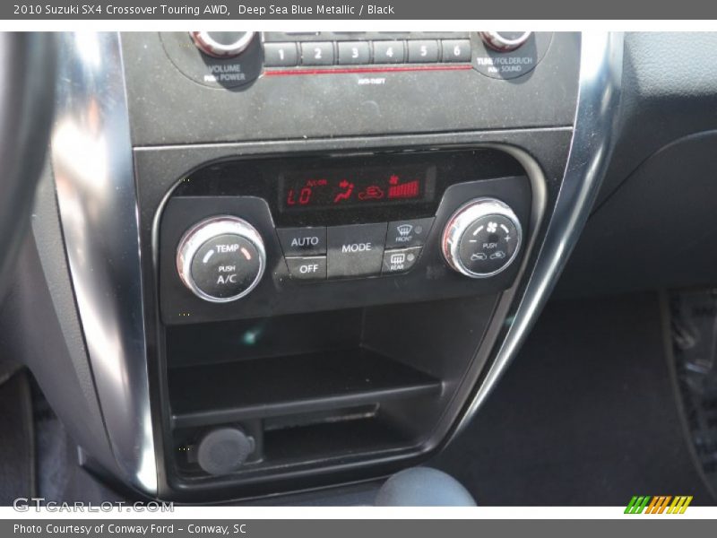 Deep Sea Blue Metallic / Black 2010 Suzuki SX4 Crossover Touring AWD