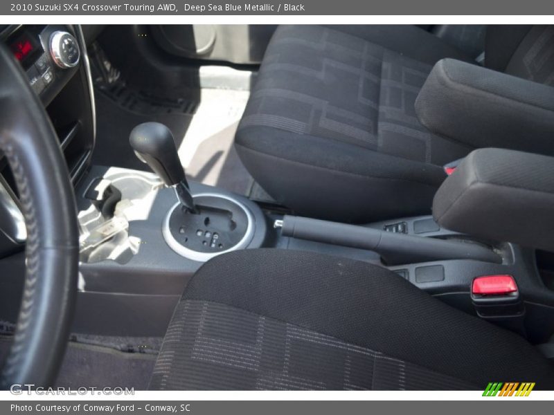 Deep Sea Blue Metallic / Black 2010 Suzuki SX4 Crossover Touring AWD