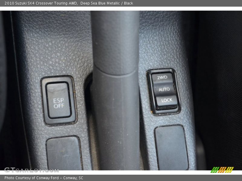 Deep Sea Blue Metallic / Black 2010 Suzuki SX4 Crossover Touring AWD