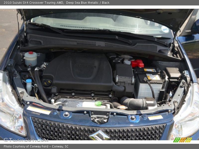 Deep Sea Blue Metallic / Black 2010 Suzuki SX4 Crossover Touring AWD