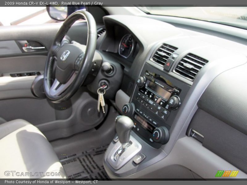 Royal Blue Pearl / Gray 2009 Honda CR-V EX-L 4WD