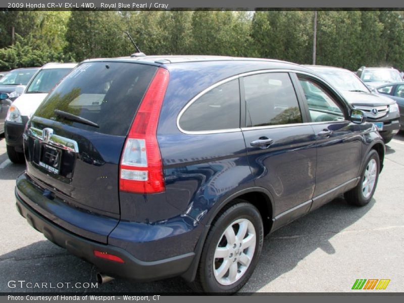 Royal Blue Pearl / Gray 2009 Honda CR-V EX-L 4WD