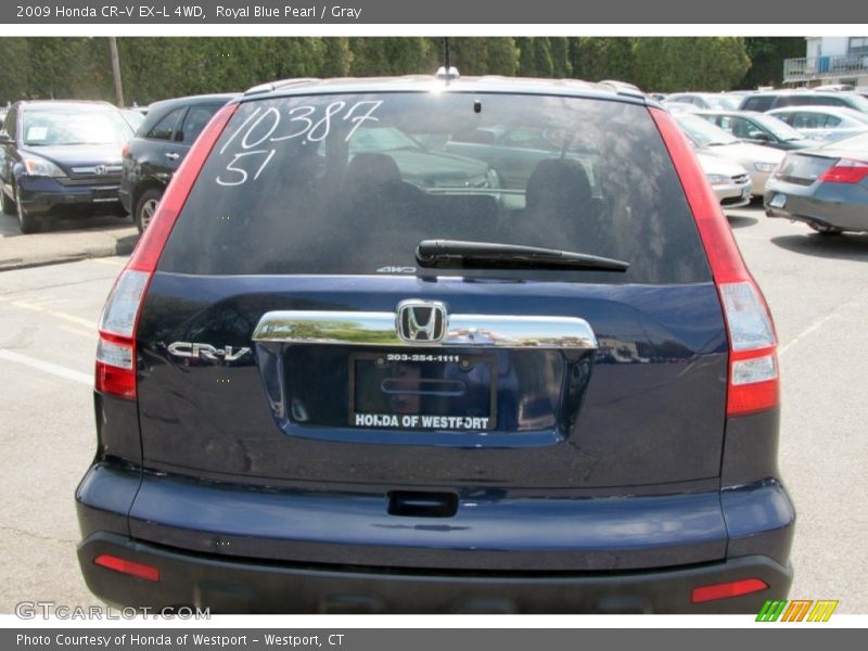Royal Blue Pearl / Gray 2009 Honda CR-V EX-L 4WD