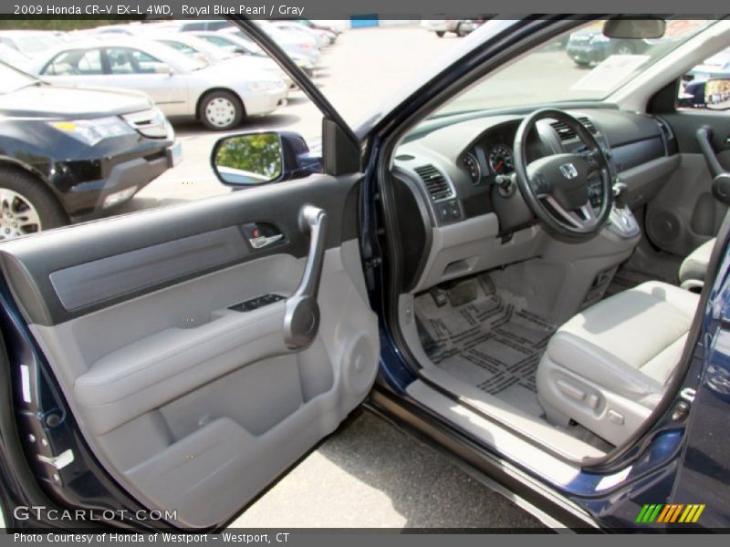 Royal Blue Pearl / Gray 2009 Honda CR-V EX-L 4WD