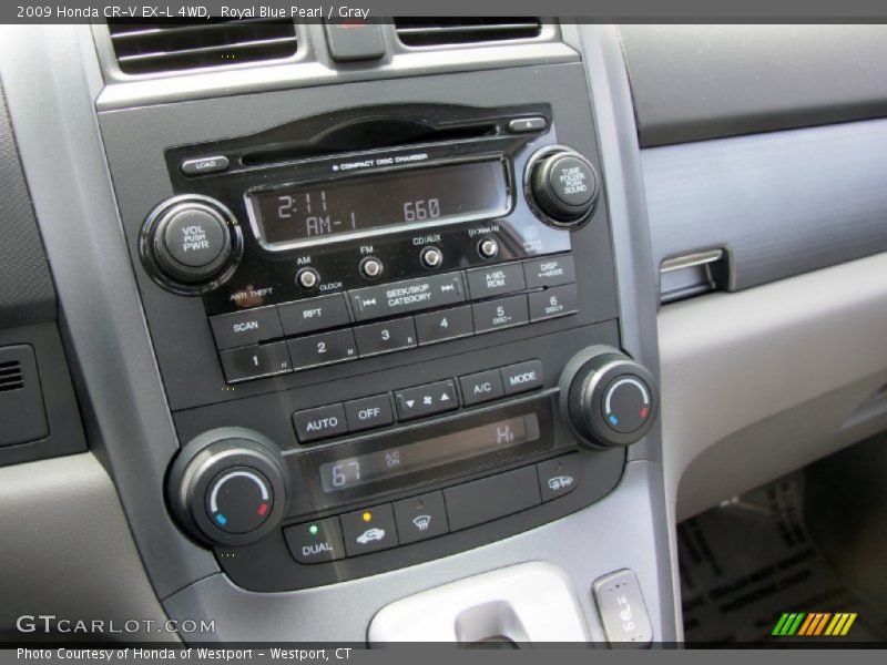 Royal Blue Pearl / Gray 2009 Honda CR-V EX-L 4WD