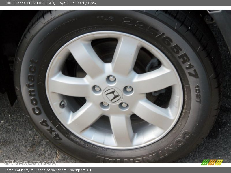 Royal Blue Pearl / Gray 2009 Honda CR-V EX-L 4WD