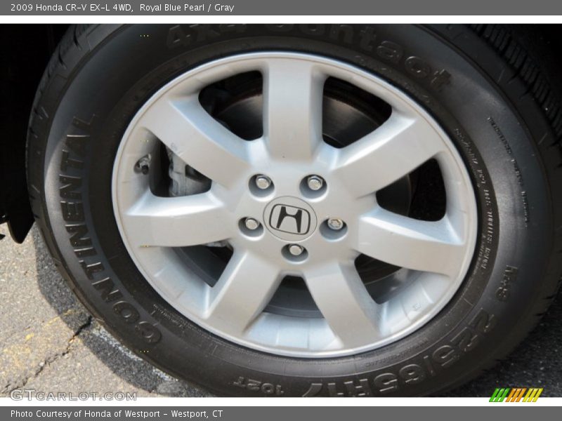 Royal Blue Pearl / Gray 2009 Honda CR-V EX-L 4WD