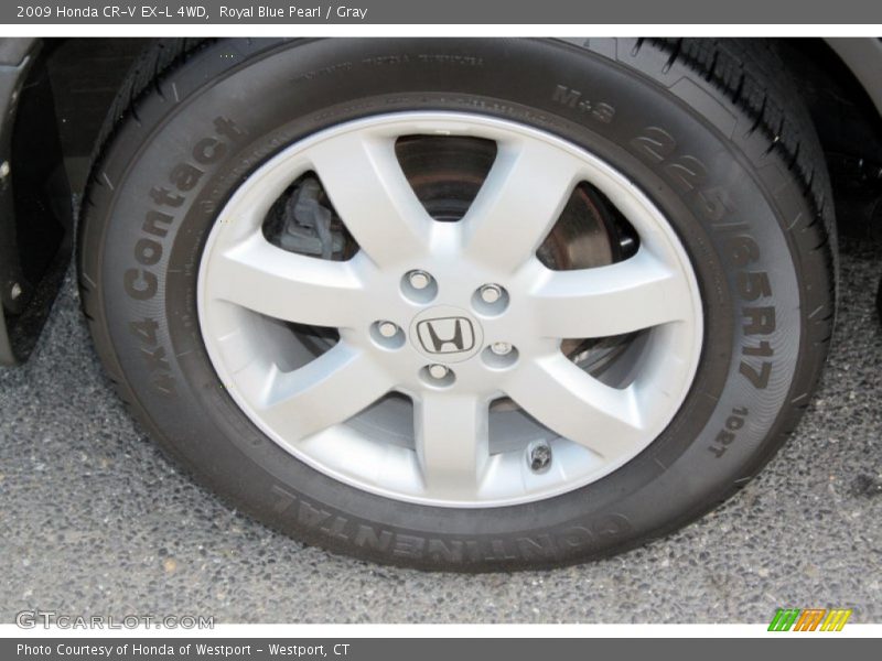 Royal Blue Pearl / Gray 2009 Honda CR-V EX-L 4WD