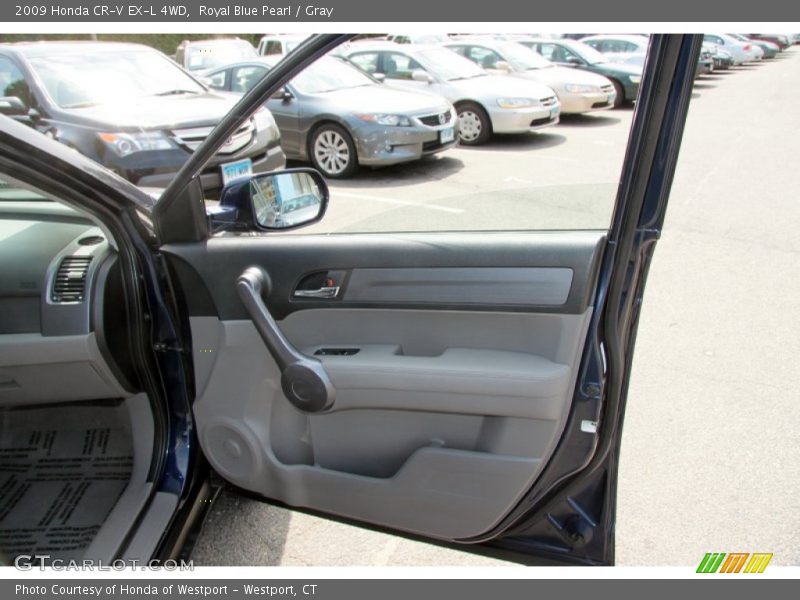 Royal Blue Pearl / Gray 2009 Honda CR-V EX-L 4WD