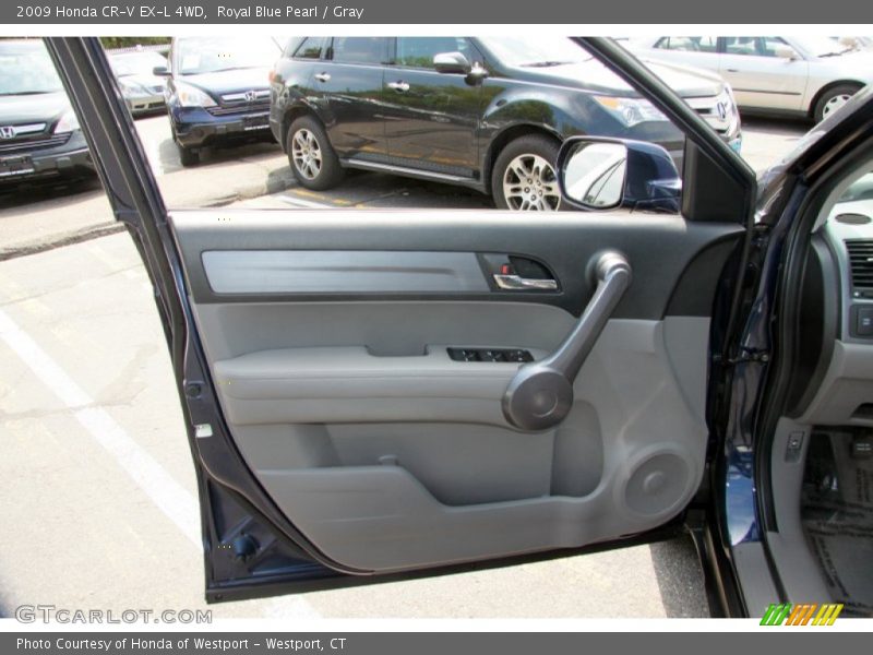 Royal Blue Pearl / Gray 2009 Honda CR-V EX-L 4WD