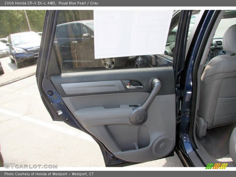 Royal Blue Pearl / Gray 2009 Honda CR-V EX-L 4WD
