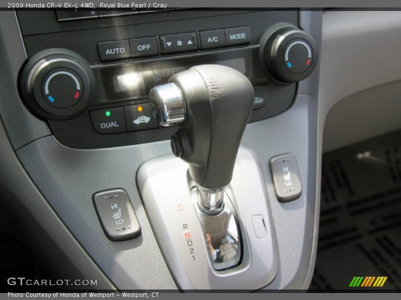 Royal Blue Pearl / Gray 2009 Honda CR-V EX-L 4WD