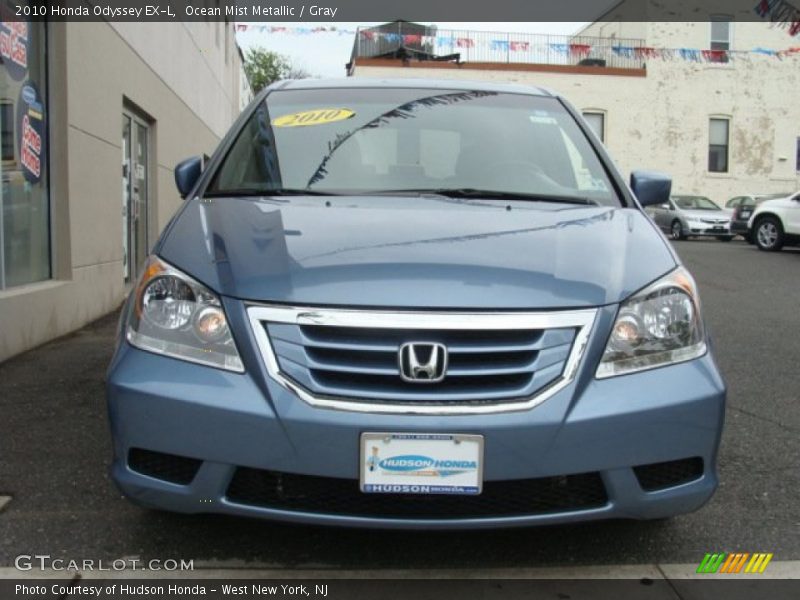 Ocean Mist Metallic / Gray 2010 Honda Odyssey EX-L
