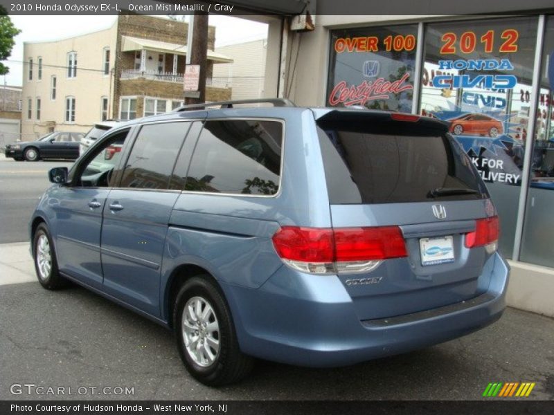 Ocean Mist Metallic / Gray 2010 Honda Odyssey EX-L