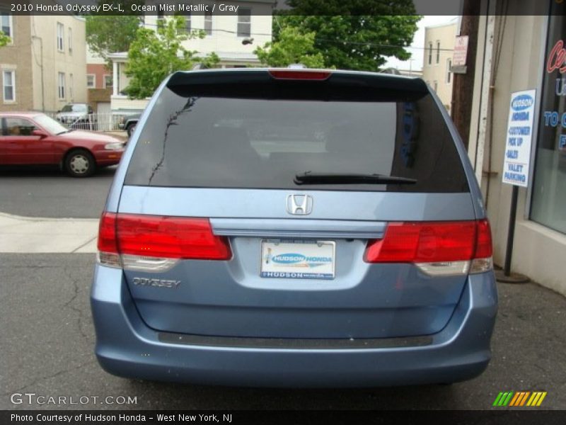Ocean Mist Metallic / Gray 2010 Honda Odyssey EX-L