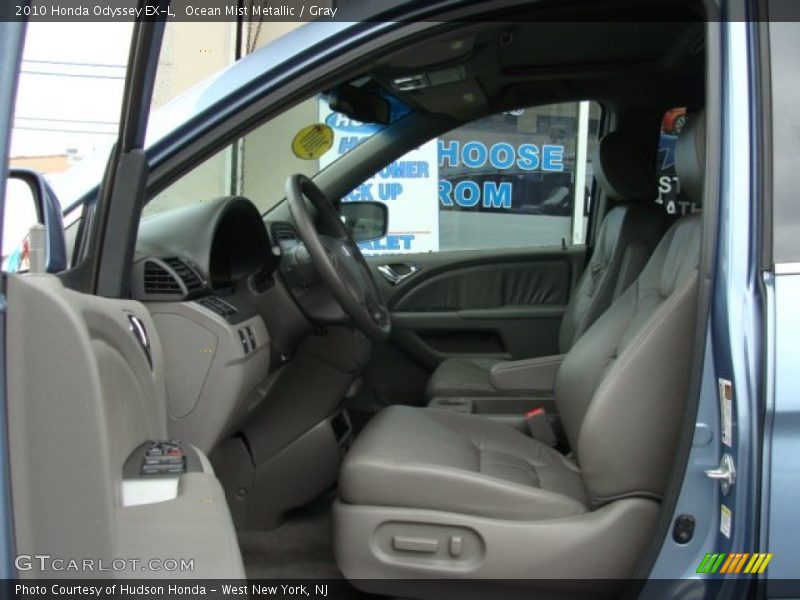 Ocean Mist Metallic / Gray 2010 Honda Odyssey EX-L