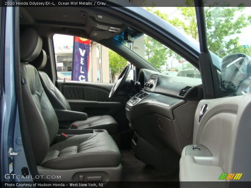 Ocean Mist Metallic / Gray 2010 Honda Odyssey EX-L