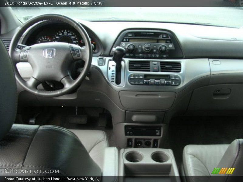 Ocean Mist Metallic / Gray 2010 Honda Odyssey EX-L