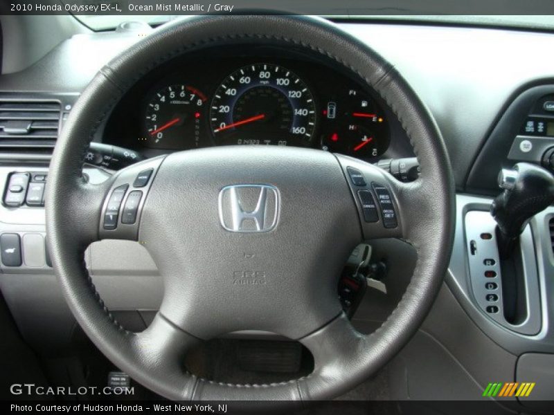 Ocean Mist Metallic / Gray 2010 Honda Odyssey EX-L