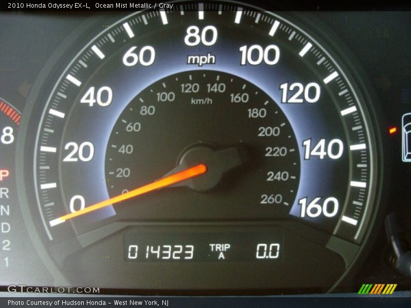 Ocean Mist Metallic / Gray 2010 Honda Odyssey EX-L