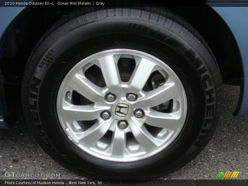 Ocean Mist Metallic / Gray 2010 Honda Odyssey EX-L