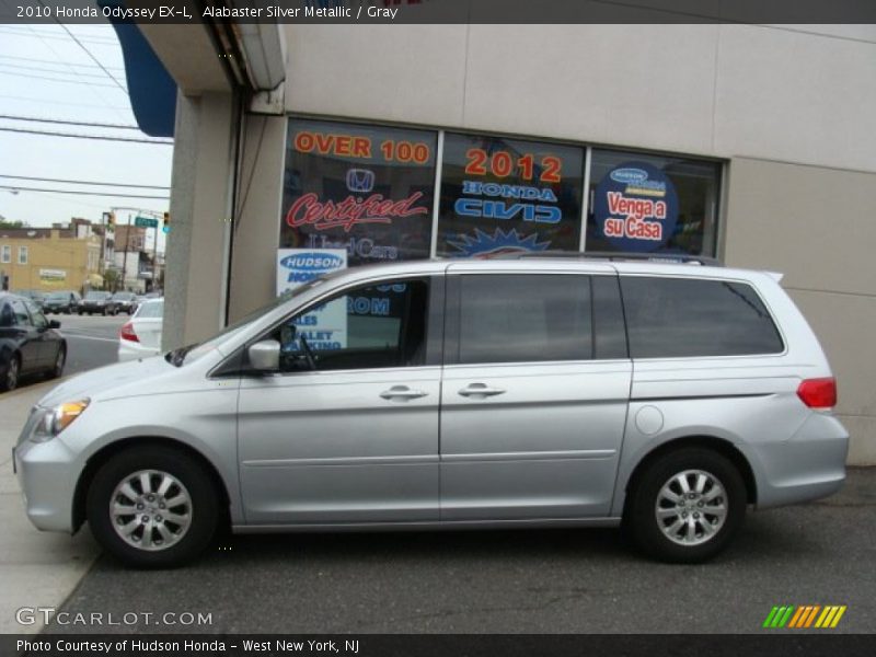 Alabaster Silver Metallic / Gray 2010 Honda Odyssey EX-L