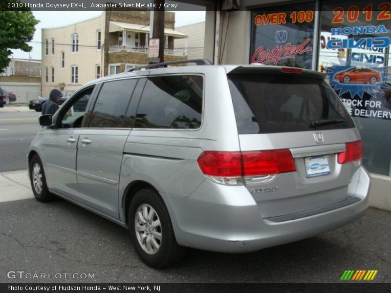 Alabaster Silver Metallic / Gray 2010 Honda Odyssey EX-L