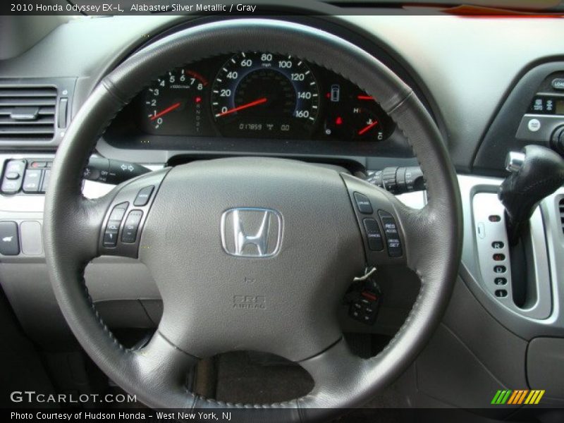 Alabaster Silver Metallic / Gray 2010 Honda Odyssey EX-L