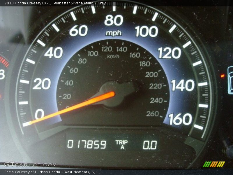 Alabaster Silver Metallic / Gray 2010 Honda Odyssey EX-L