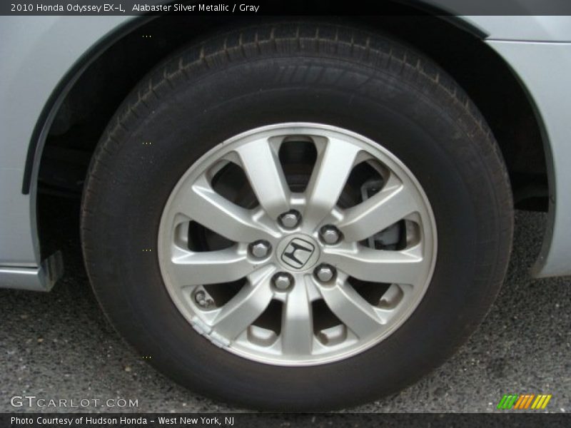 Alabaster Silver Metallic / Gray 2010 Honda Odyssey EX-L