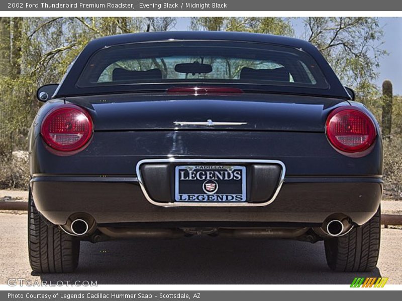 Evening Black / Midnight Black 2002 Ford Thunderbird Premium Roadster
