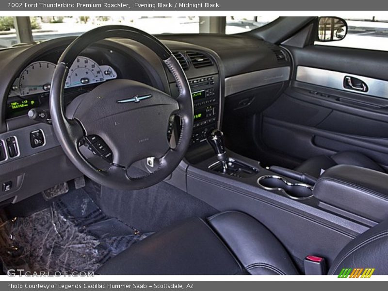 Midnight Black Interior - 2002 Thunderbird Premium Roadster 