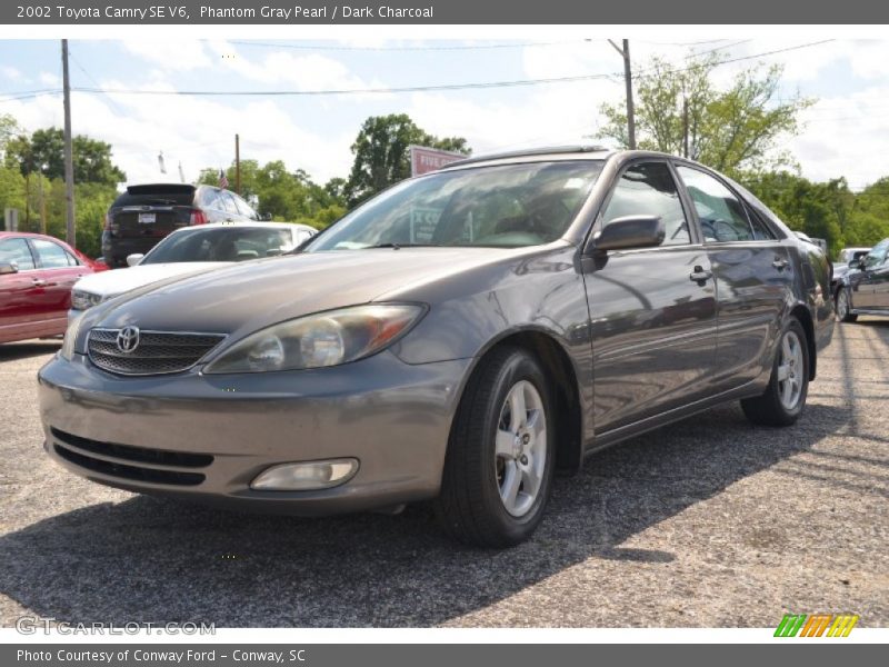 Phantom Gray Pearl / Dark Charcoal 2002 Toyota Camry SE V6