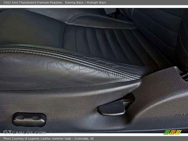 Evening Black / Midnight Black 2002 Ford Thunderbird Premium Roadster