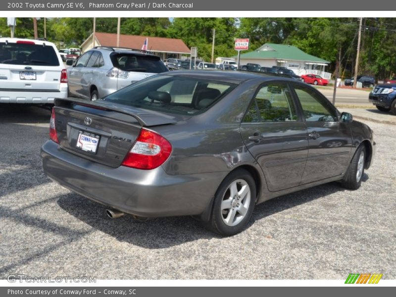 Phantom Gray Pearl / Dark Charcoal 2002 Toyota Camry SE V6