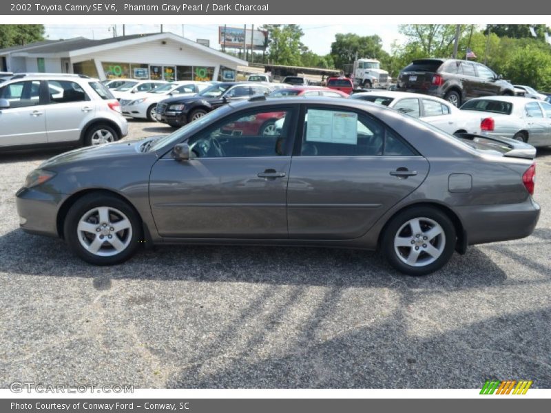 Phantom Gray Pearl / Dark Charcoal 2002 Toyota Camry SE V6