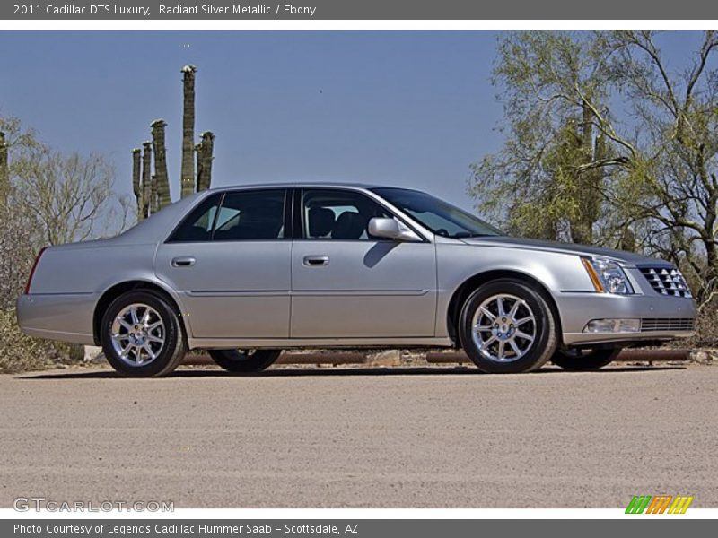 Radiant Silver Metallic / Ebony 2011 Cadillac DTS Luxury
