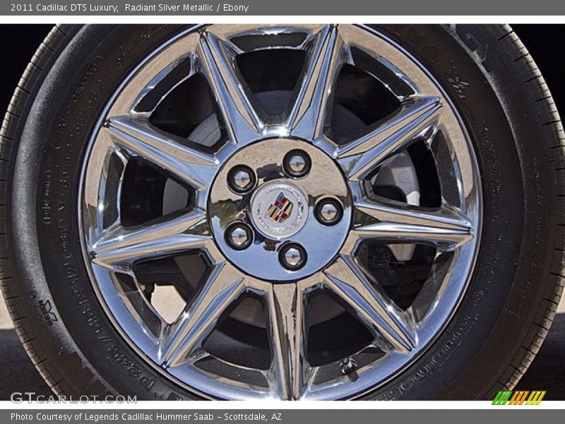 Radiant Silver Metallic / Ebony 2011 Cadillac DTS Luxury