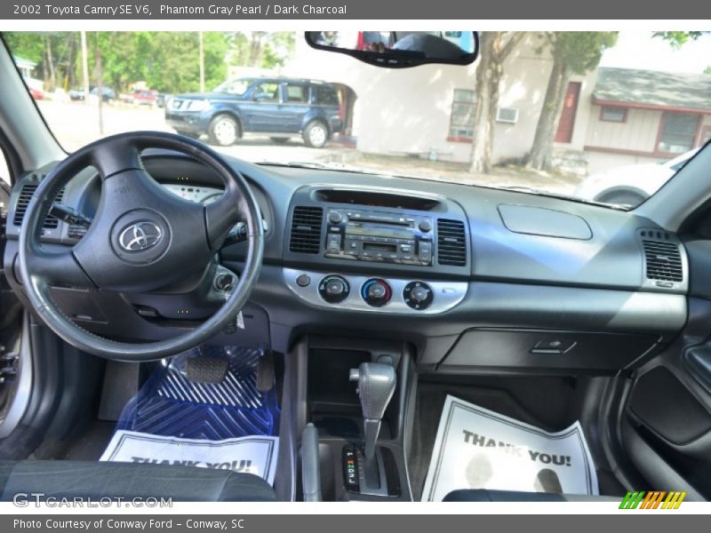 Phantom Gray Pearl / Dark Charcoal 2002 Toyota Camry SE V6