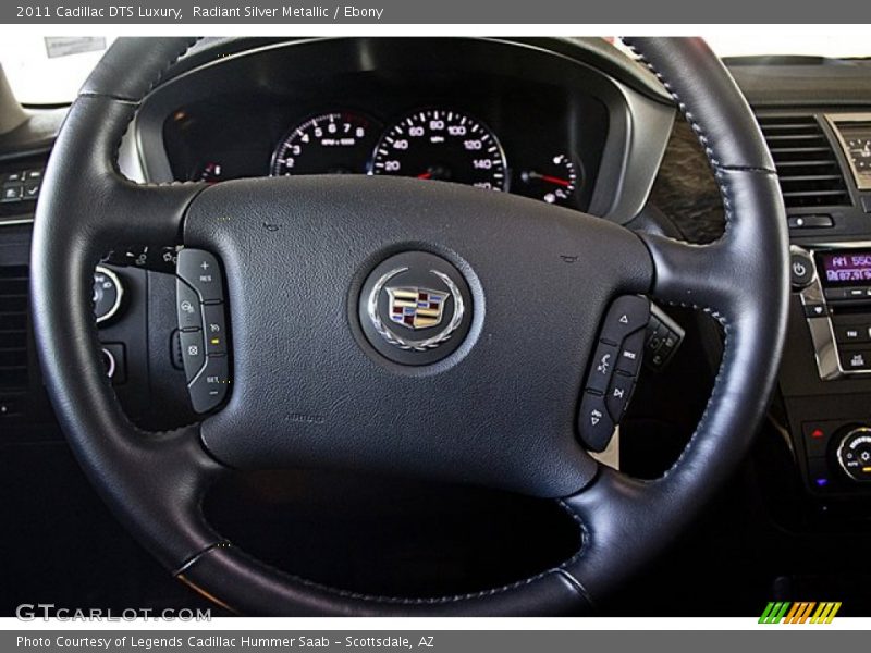 Radiant Silver Metallic / Ebony 2011 Cadillac DTS Luxury
