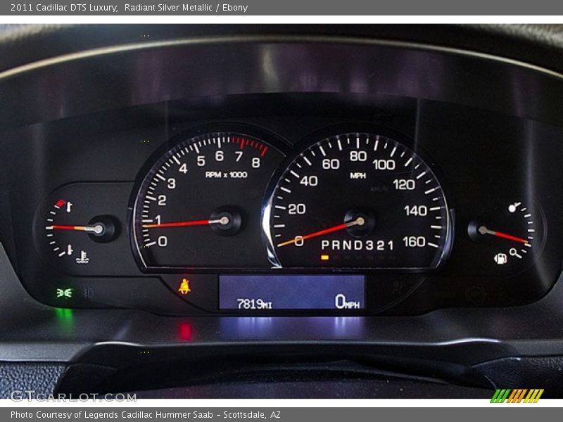 Radiant Silver Metallic / Ebony 2011 Cadillac DTS Luxury