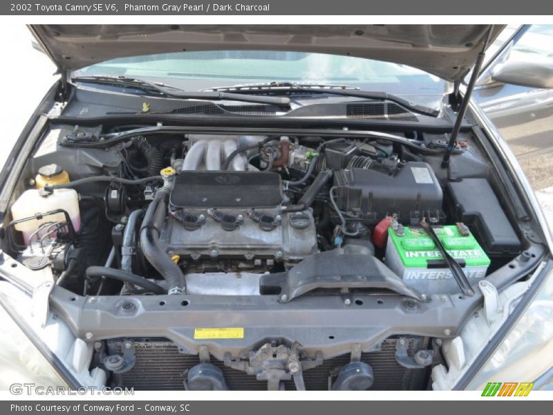 Phantom Gray Pearl / Dark Charcoal 2002 Toyota Camry SE V6