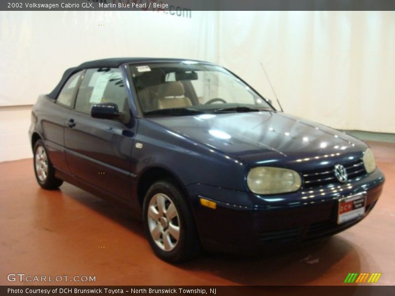 Marlin Blue Pearl / Beige 2002 Volkswagen Cabrio GLX
