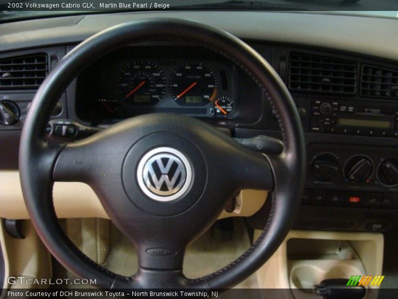 Marlin Blue Pearl / Beige 2002 Volkswagen Cabrio GLX