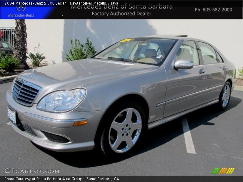 Pewter Silver Metallic / Java 2004 Mercedes-Benz S 500 Sedan