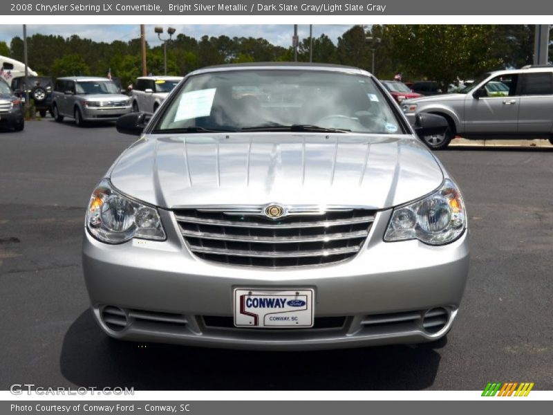 Bright Silver Metallic / Dark Slate Gray/Light Slate Gray 2008 Chrysler Sebring LX Convertible