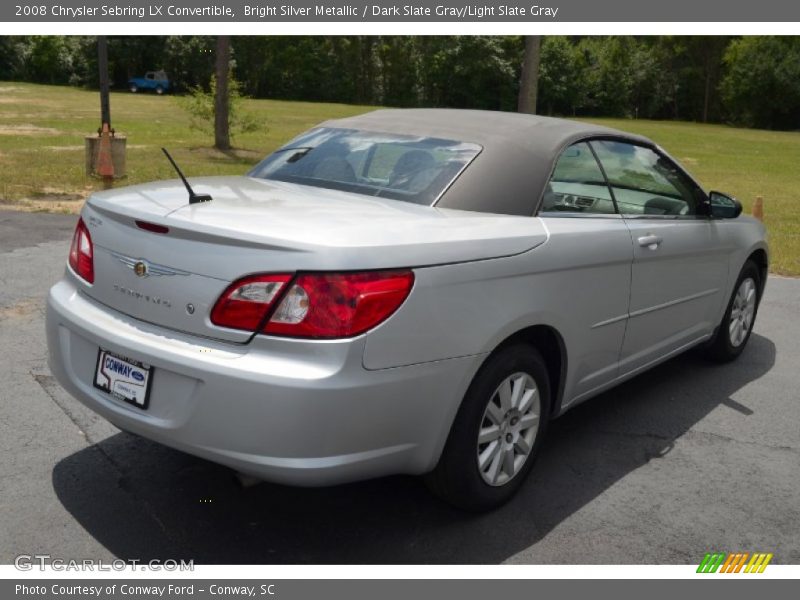 Bright Silver Metallic / Dark Slate Gray/Light Slate Gray 2008 Chrysler Sebring LX Convertible