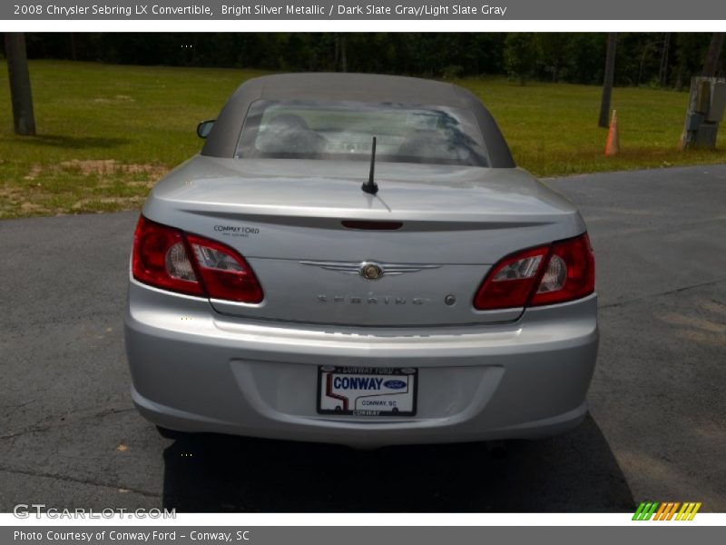 Bright Silver Metallic / Dark Slate Gray/Light Slate Gray 2008 Chrysler Sebring LX Convertible