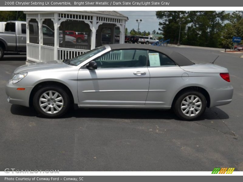 Bright Silver Metallic / Dark Slate Gray/Light Slate Gray 2008 Chrysler Sebring LX Convertible