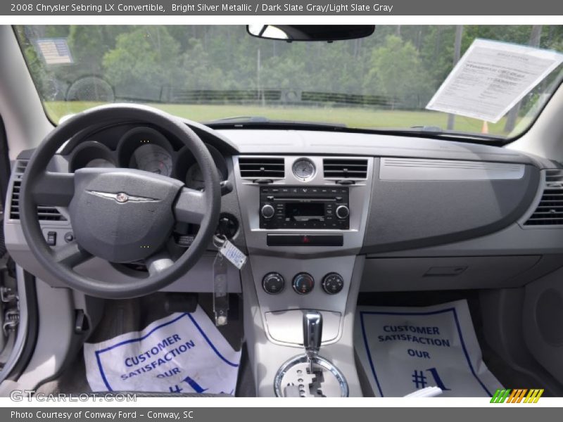 Bright Silver Metallic / Dark Slate Gray/Light Slate Gray 2008 Chrysler Sebring LX Convertible